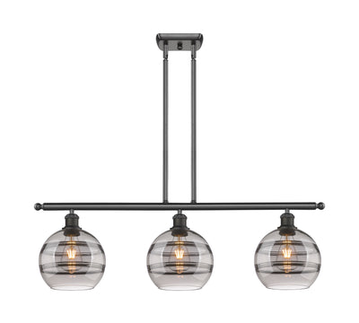 Ballston Island Light Cast Brass Steel Glass