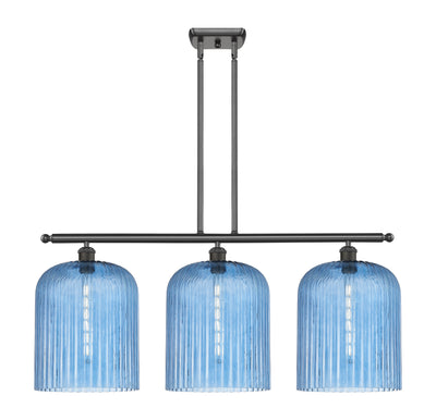 Ballston Island Light Cast Brass Glass Steel