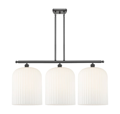 Ballston Island Light Cast Brass Glass Steel