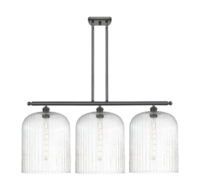 Ballston Island Light Cast Brass Glass Steel
