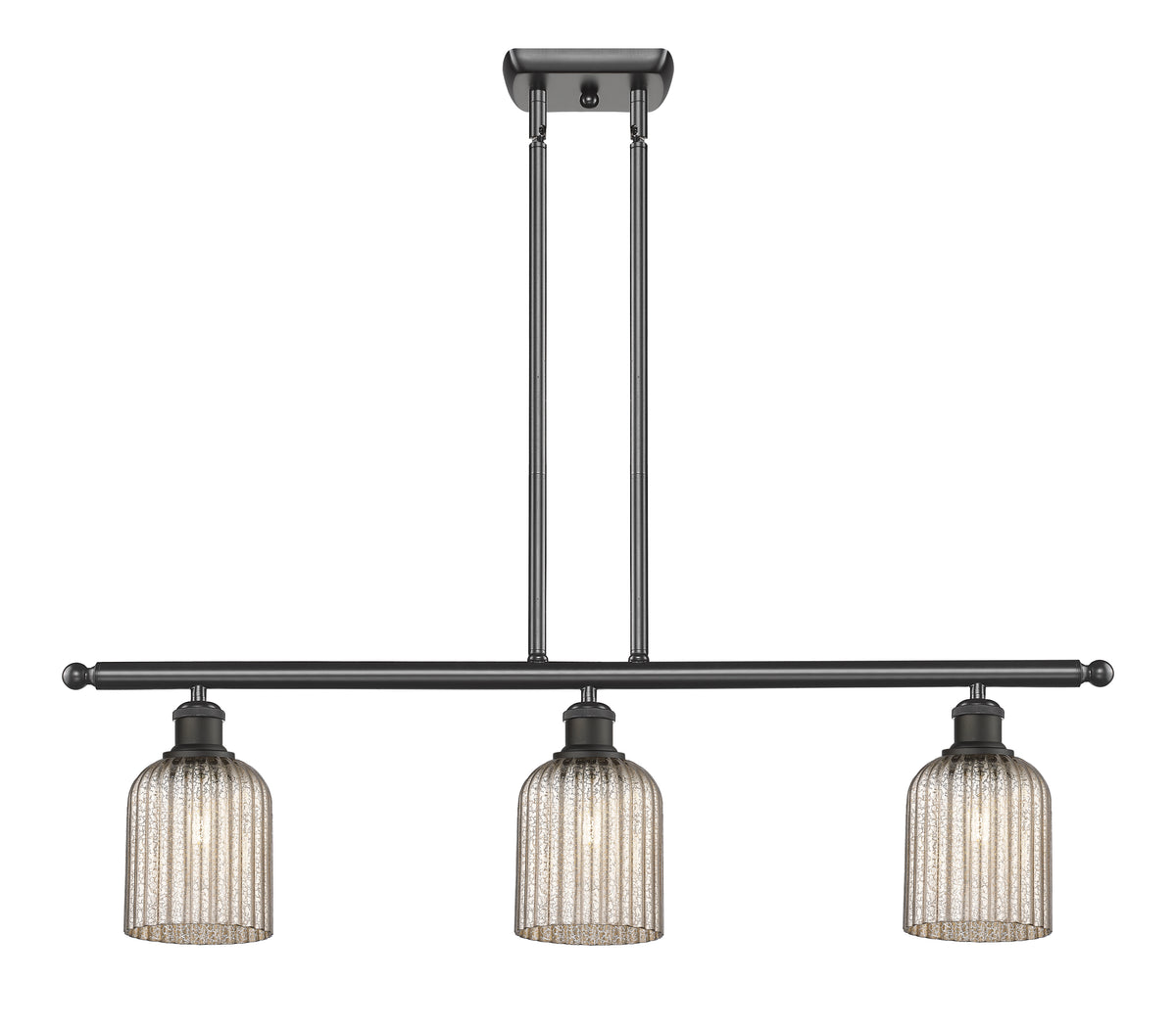 Bridal Veil 36-Inch 3-Light Stem-Hung Island Light 5-Inch Shade