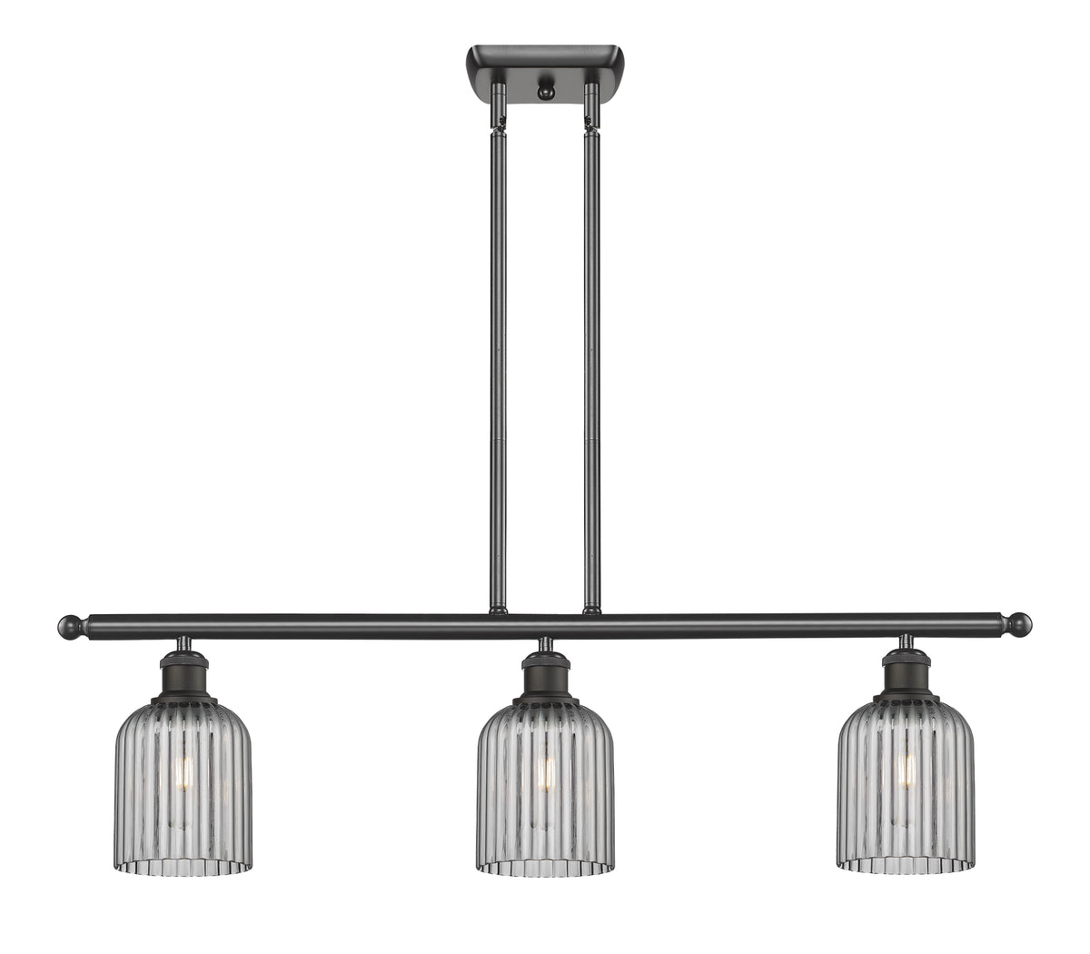 Bridal Veil 36-Inch 3-Light Stem-Hung Island Light 5-Inch Shade