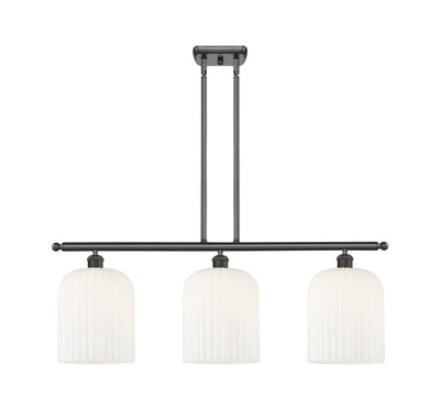 Ballston Island Light Cast Brass Steel Glass