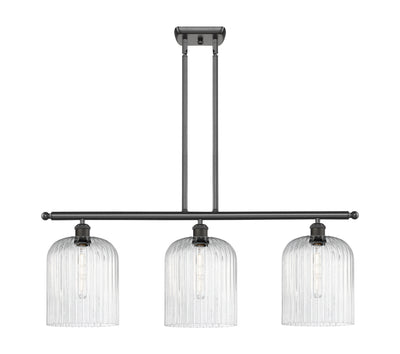 Ballston Island Light Cast Brass Steel Glass