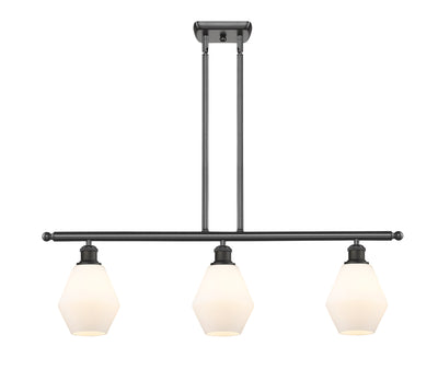 Ballston Island Light Cast Brass Glass Steel