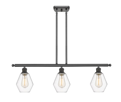 Ballston Island Light Cast Brass Glass Steel