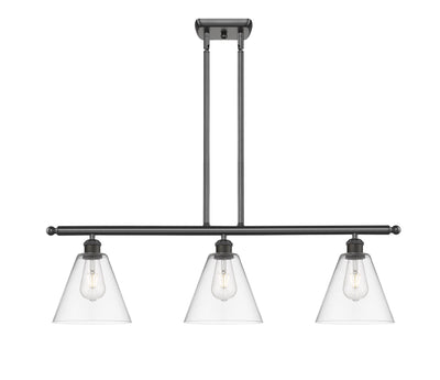 Ballston Island Light Cast Brass Steel Glass