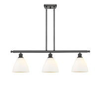Bristol 36-Inch 3-Light Stem-Hung Island Light Dome Shade 10-Inch High