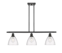 Bristol 36-Inch 3-Light Stem-Hung Island Light Dome Shade 10-Inch High
