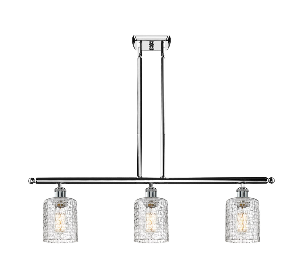 Cobbleskill 36-Inch 3-Light Stem-Hung Island Light 9.5-Inch High