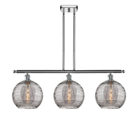 Athens Deco Swirl 37-Inch 3-Light Stem-Hung Island Light
