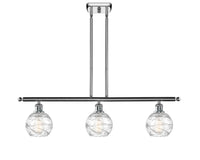 Athens Deco Swirl 36-Inch 3-Light Stem-Hung Island Light 8.625-Inch High