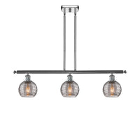 Athens Deco Swirl 36-Inch 3-Light Stem-Hung Island Light 8.625-Inch High