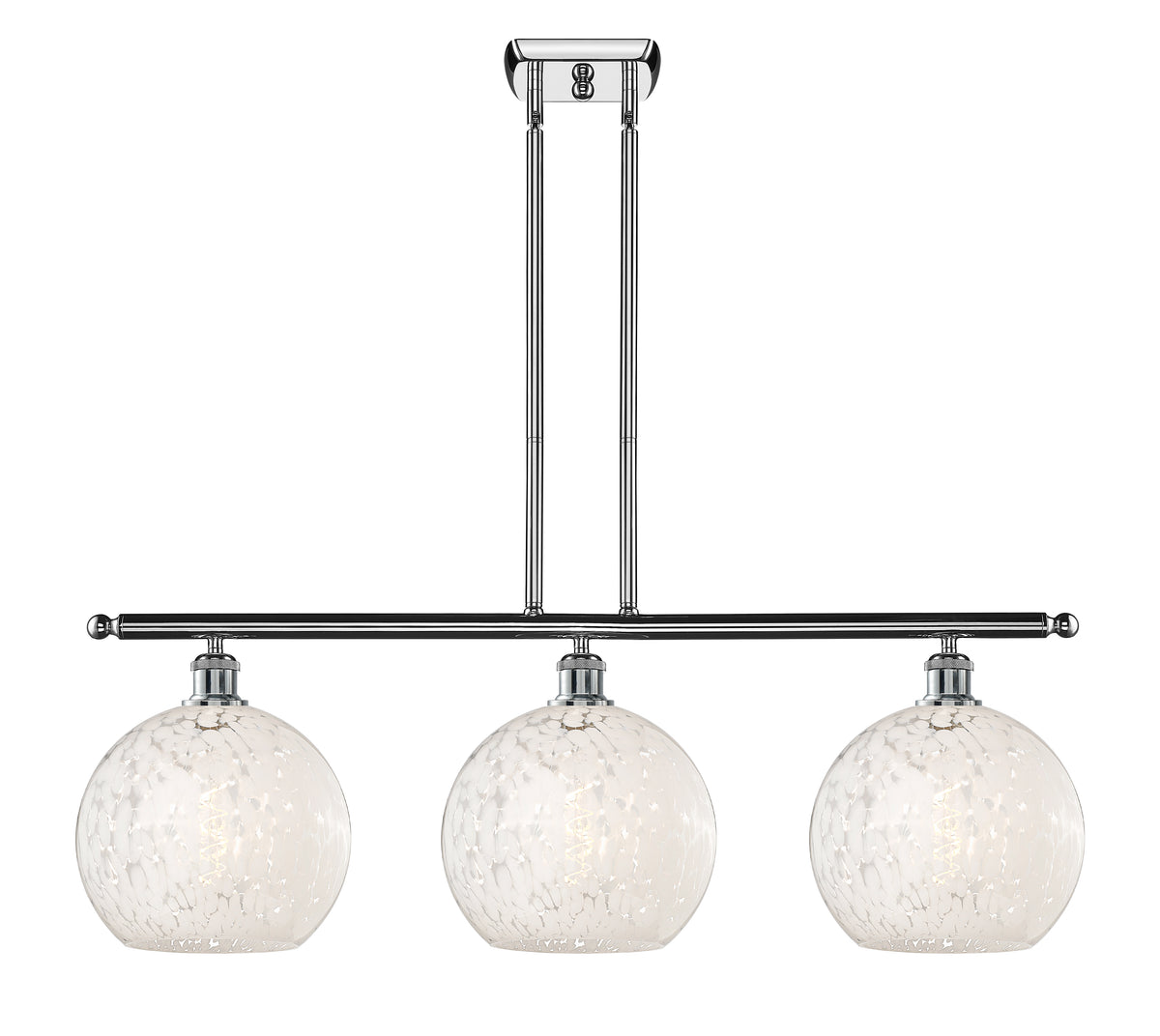 37-Inch 3-Light Stem-Hung Island Light 12.25-Inch High Sloped-Ceiling Compatible