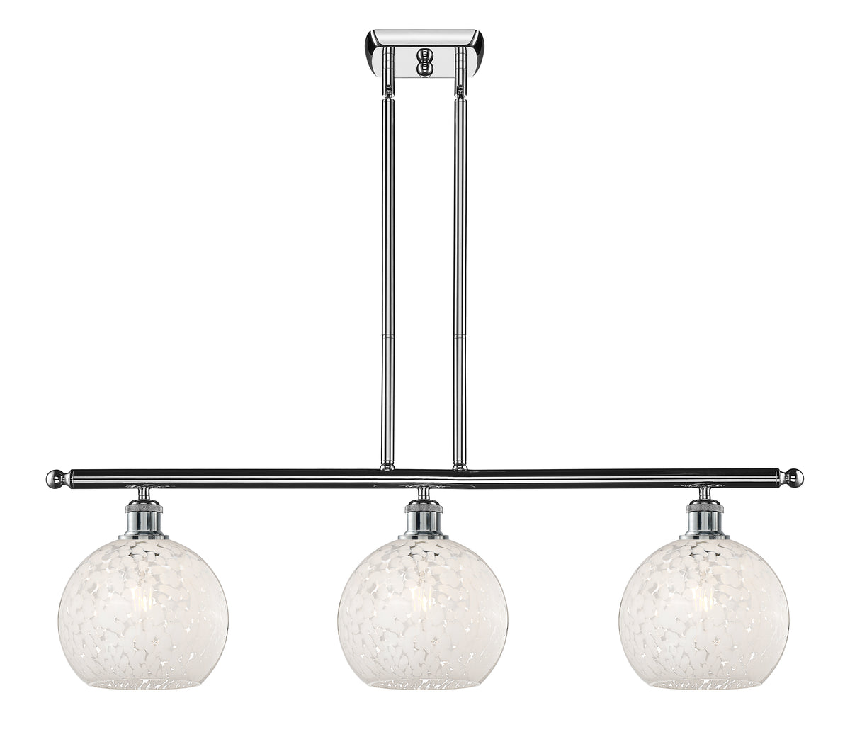 36-Inch 3-Light Stem-Hung Island Light 10.5-Inch High Sloped-Ceiling Compatible