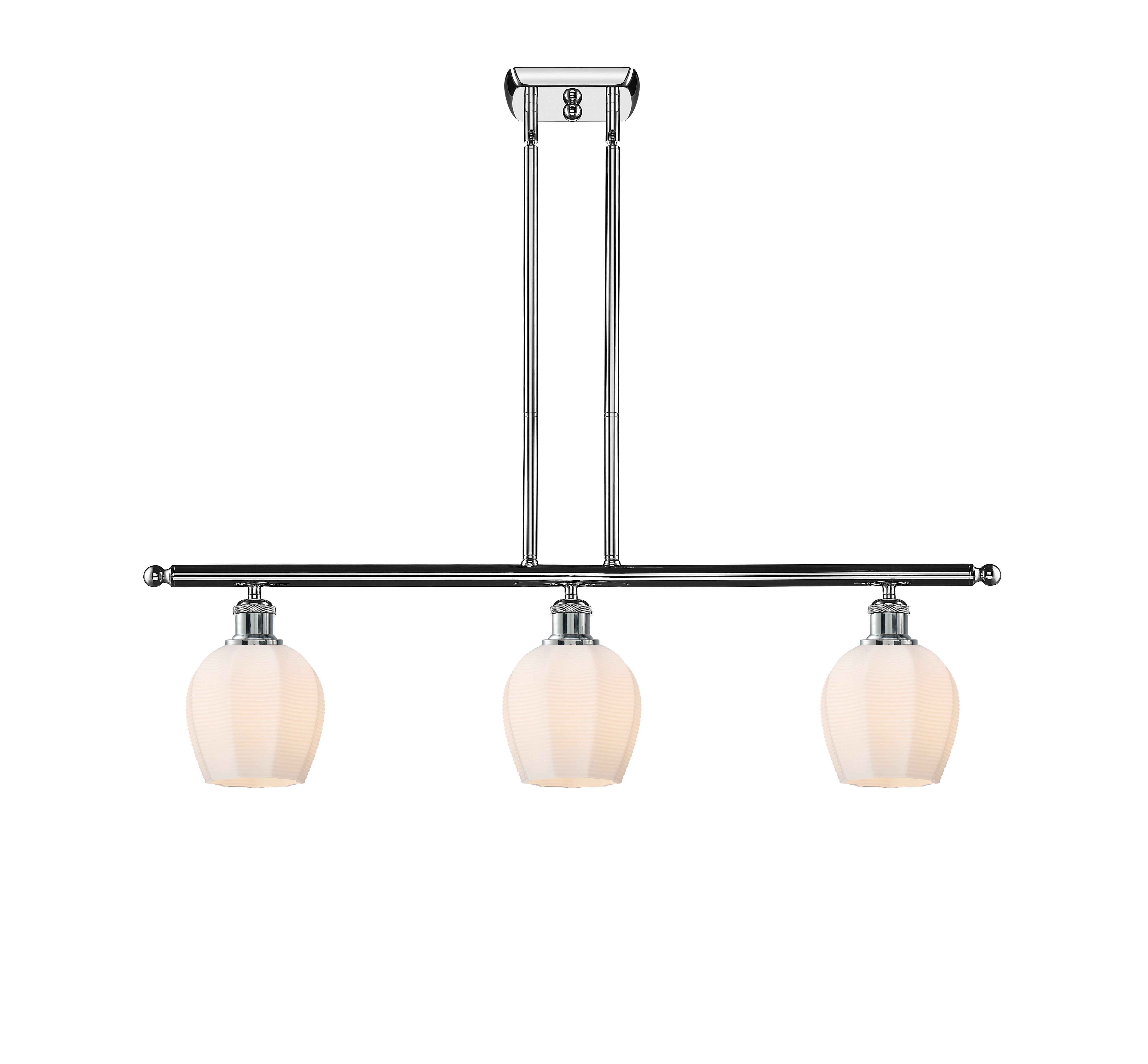 Ballston Island Light Cast Brass Glass Steel