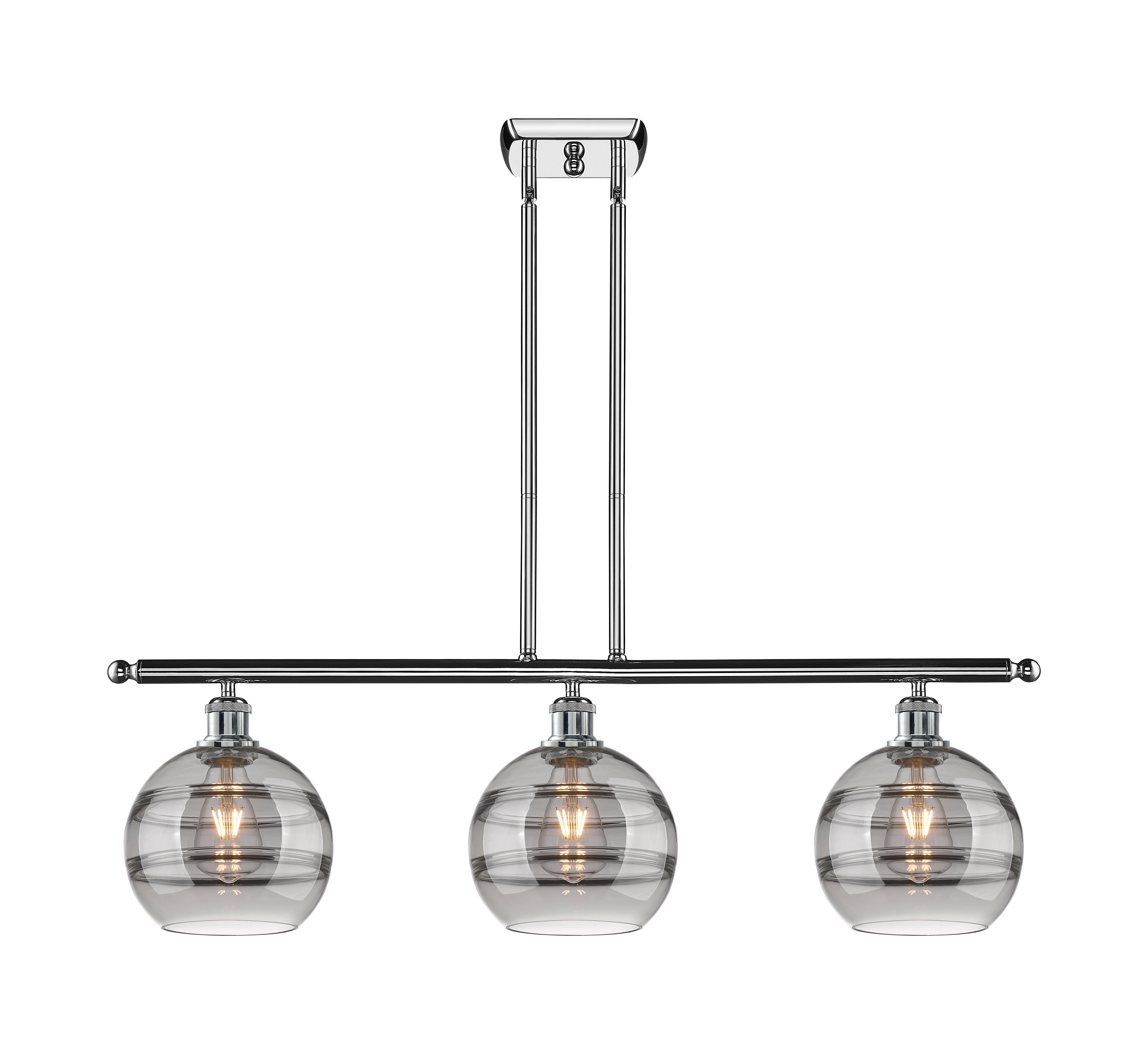 Ballston Island Light Cast Brass Steel Glass