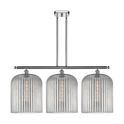 Ballston Island Light Cast Brass Glass Steel