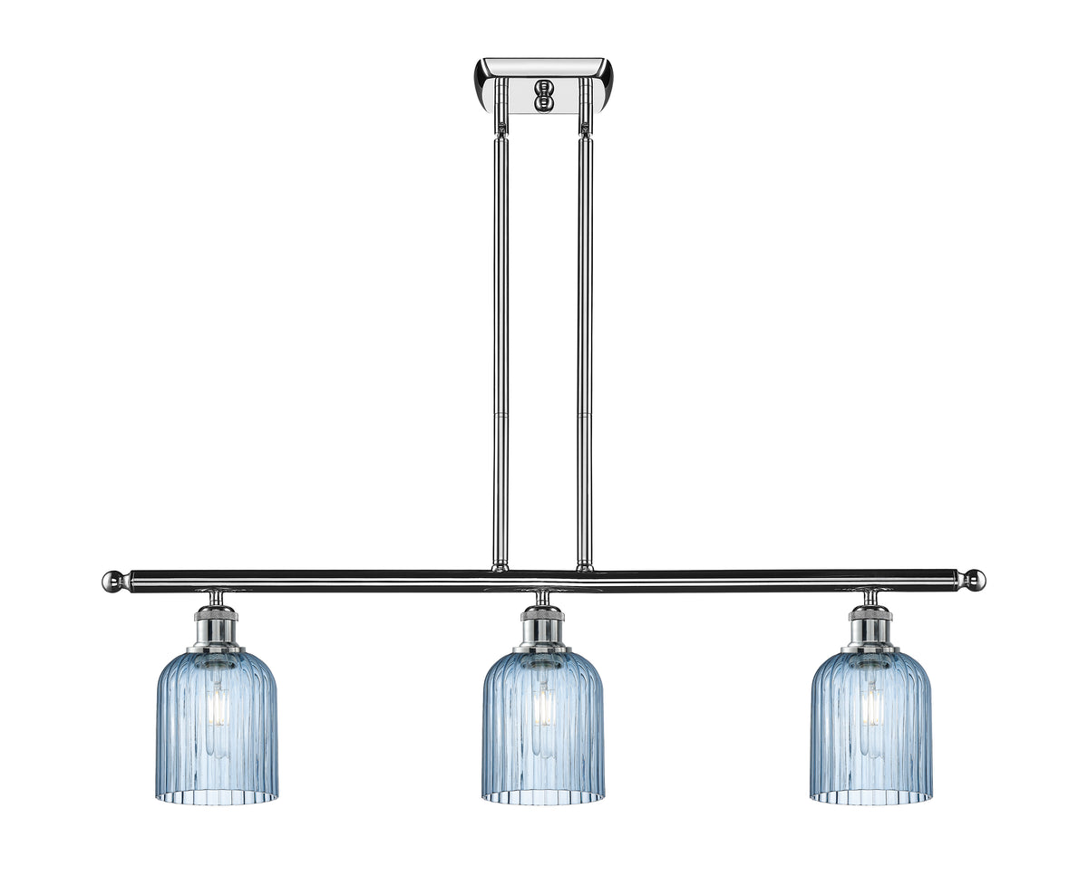 Bridal Veil 36-Inch 3-Light Stem-Hung Island Light 5-Inch Shade