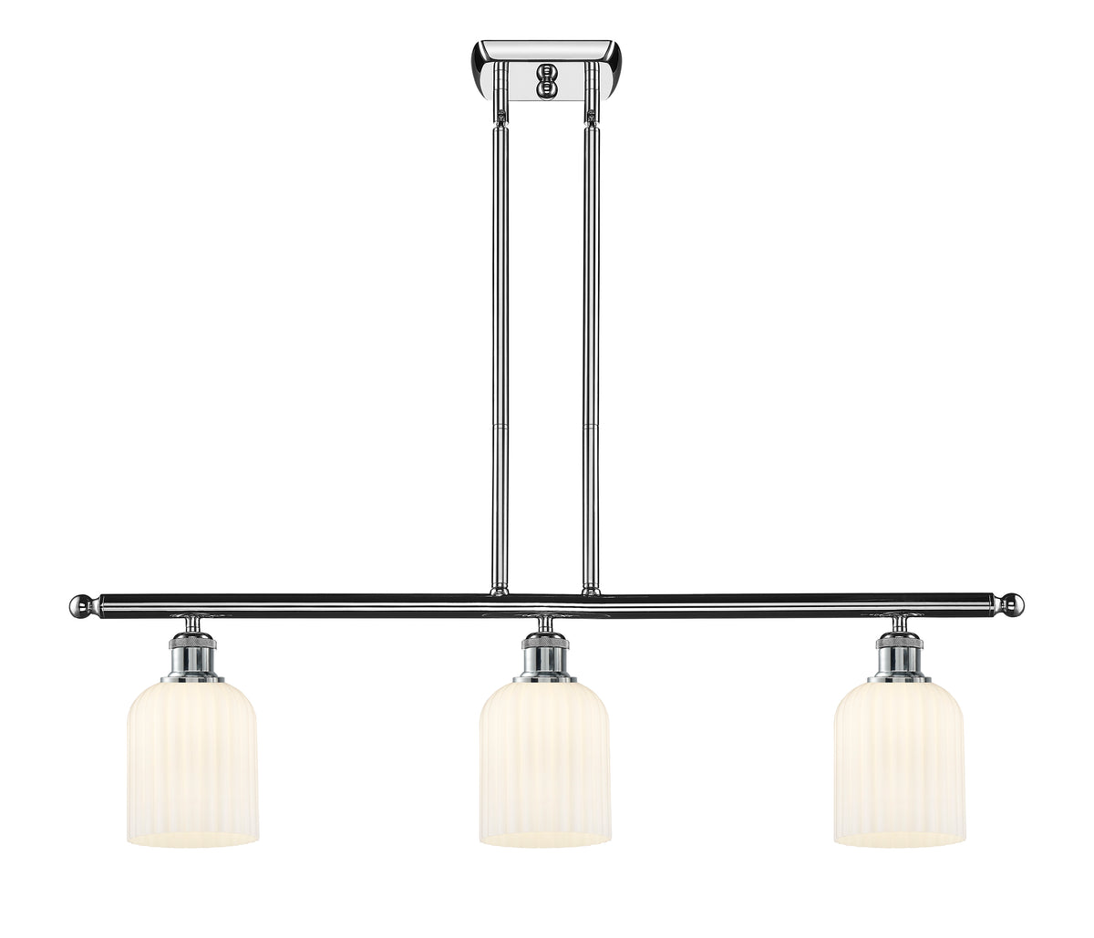 Bridal Veil 36-Inch 3-Light Stem-Hung Island Light 5-Inch Shade