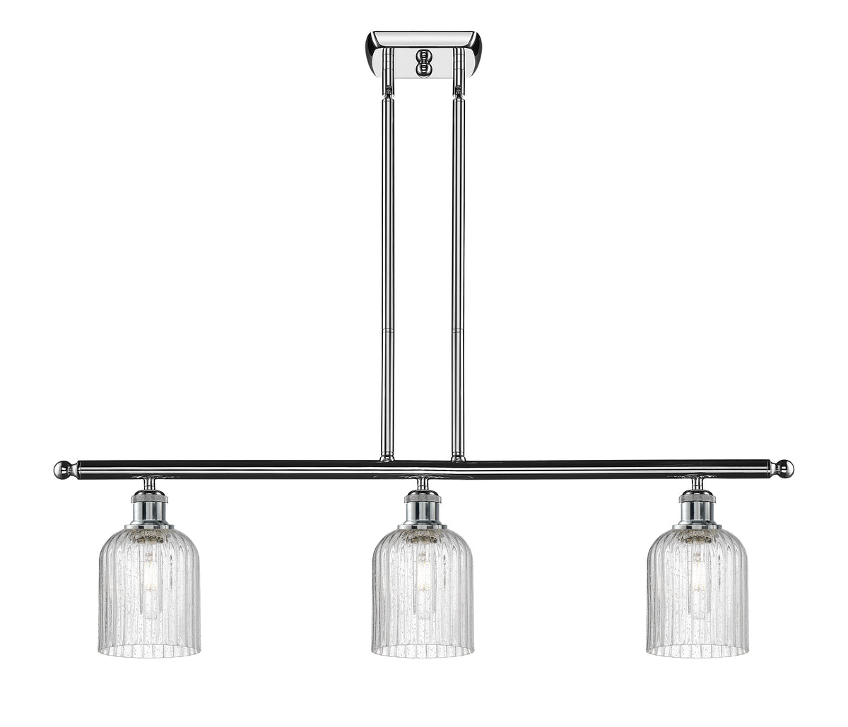 Bridal Veil 36-Inch 3-Light Stem-Hung Island Light 5-Inch Shade
