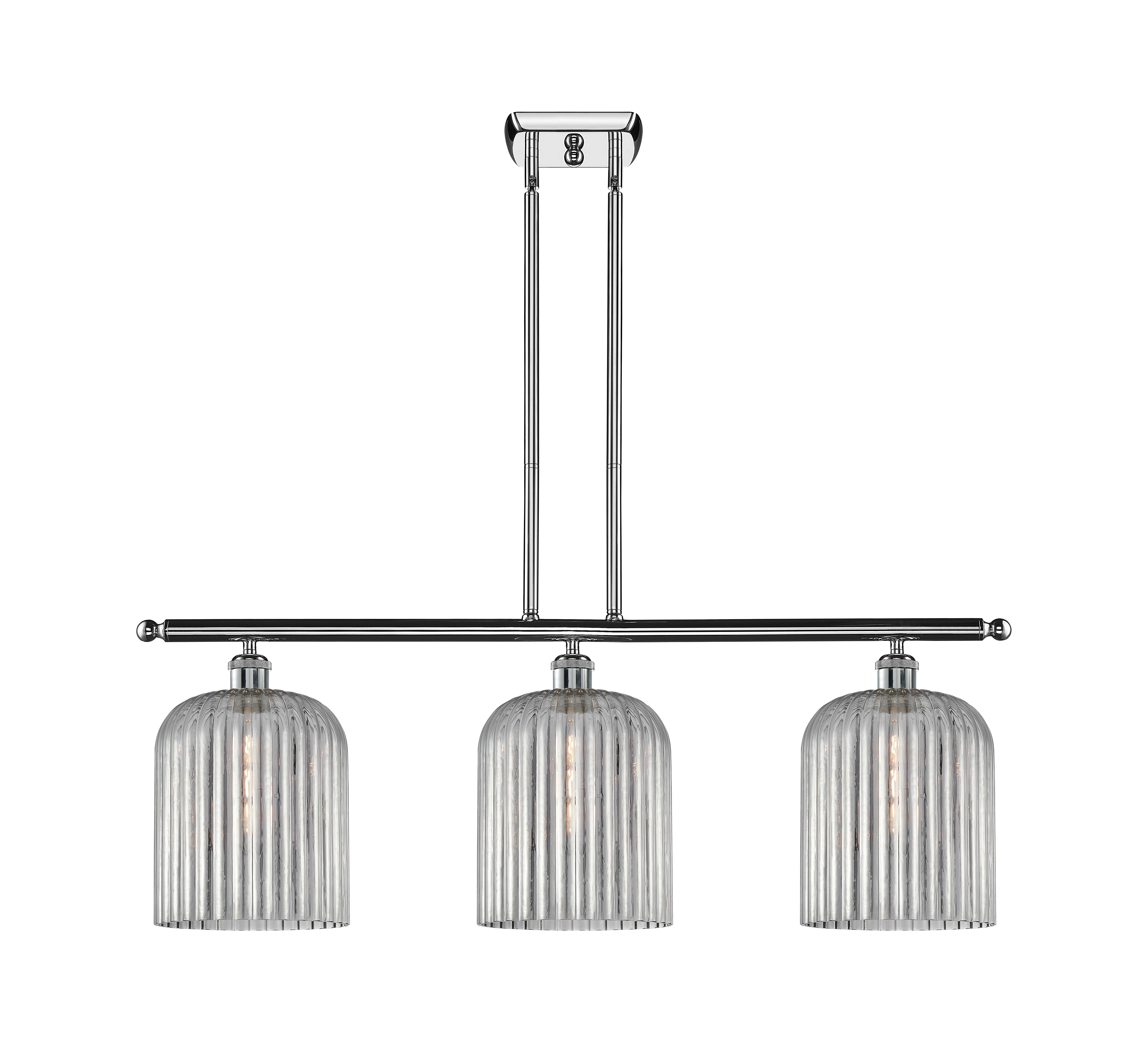 Ballston Island Light Cast Brass Steel Glass