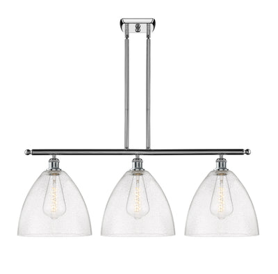 Ballston Island Light Cast Brass Glass