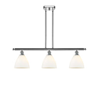 Bristol 36-Inch 3-Light Stem-Hung Island Light Dome Shade 10-Inch High