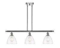 Bristol 36-Inch 3-Light Stem-Hung Island Light Dome Shade 10-Inch High