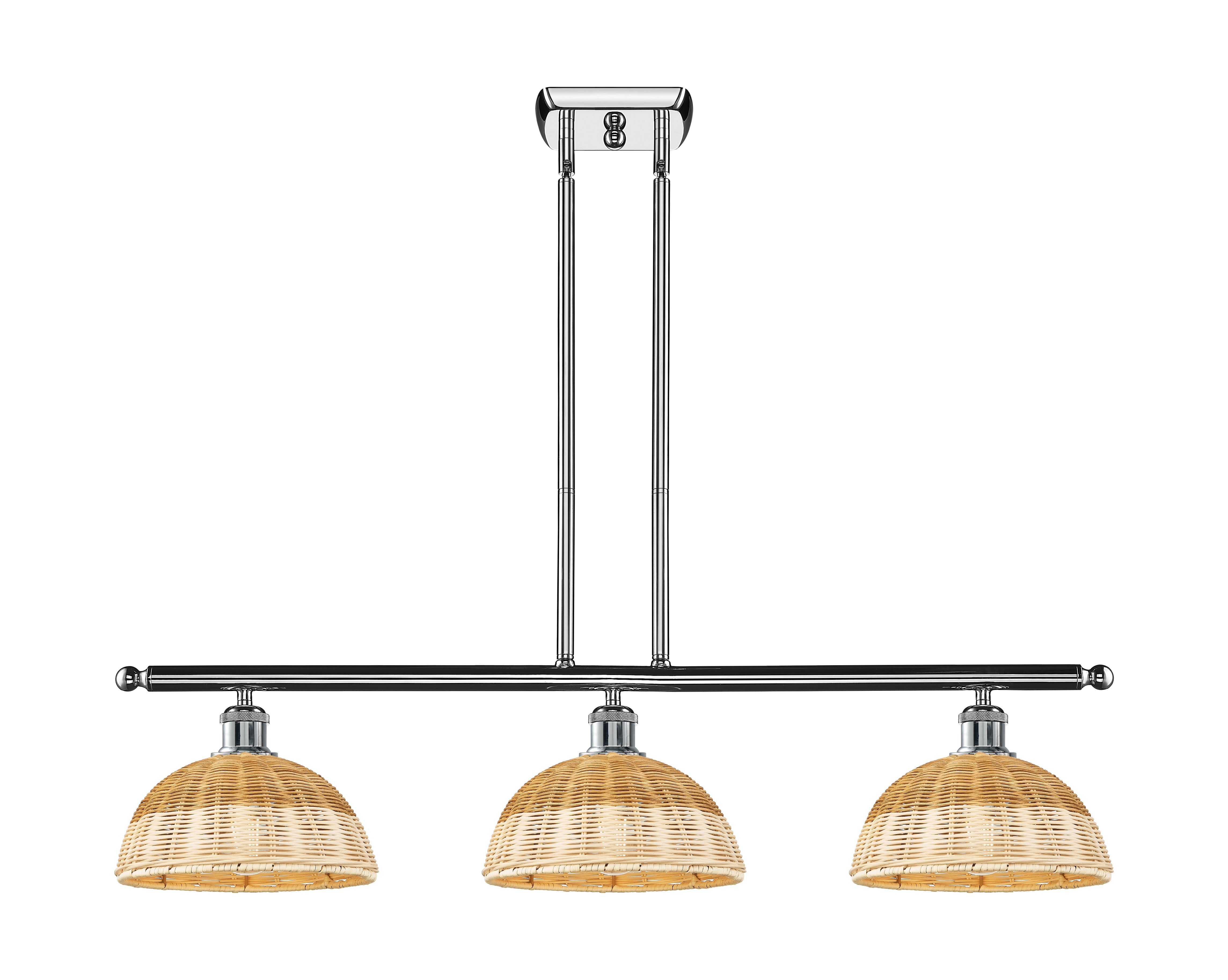 Ballston Island Light Cast Brass Modern Glass