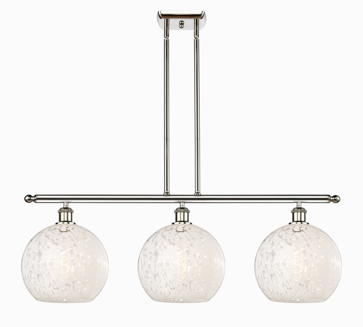 37-Inch 3-Light Stem-Hung Island Light 12.25-Inch High Sloped-Ceiling Compatible