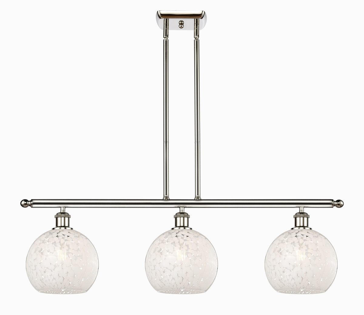 36-Inch 3-Light Stem-Hung Island Light 10.5-Inch High Sloped-Ceiling Compatible