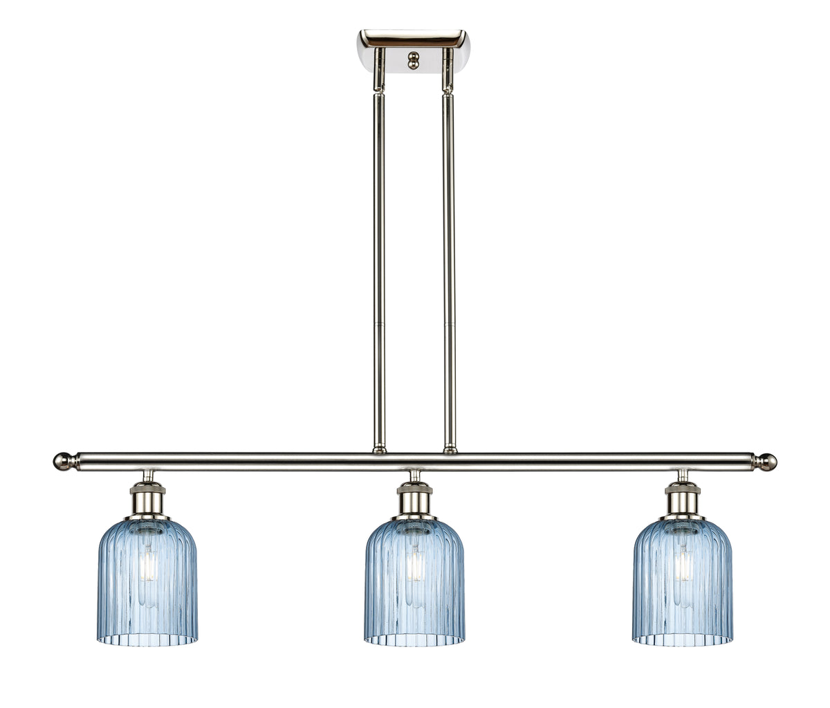 Bridal Veil 36-Inch 3-Light Stem-Hung Island Light 5-Inch Shade