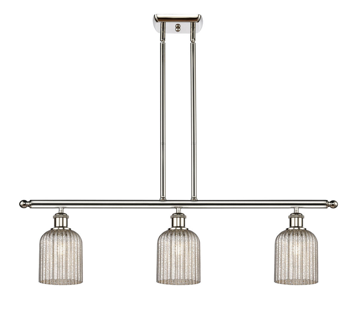 Bridal Veil 36-Inch 3-Light Stem-Hung Island Light 5-Inch Shade