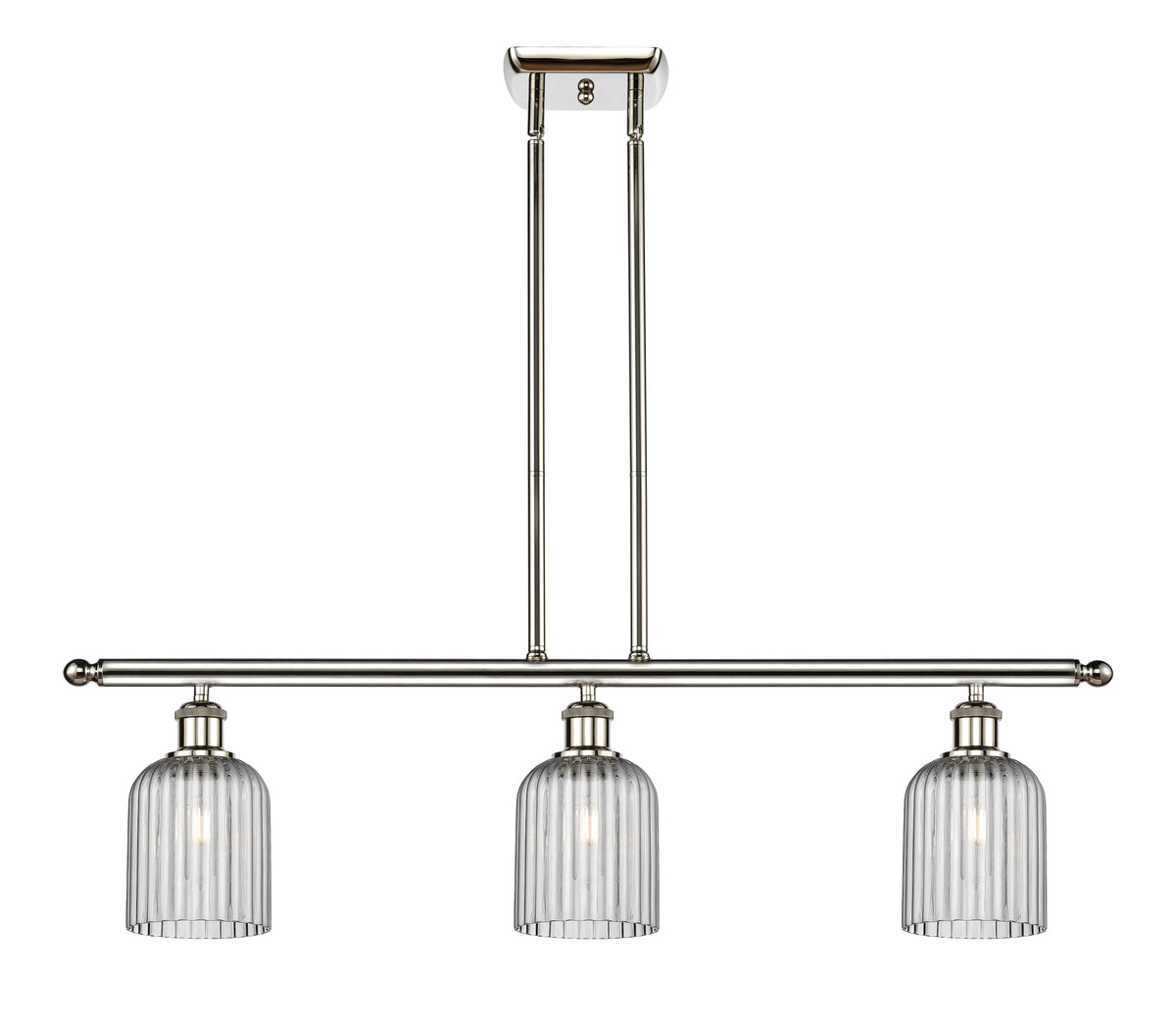 Bridal Veil 36-Inch 3-Light Stem-Hung Island Light 5-Inch Shade