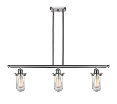 Austere Island Light Cast Brass Steel Glass