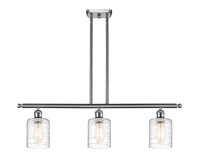 Cobbleskill 36-Inch 3-Light Stem-Hung Island Light 9.5-Inch High Sloped-Ceiling Compatible