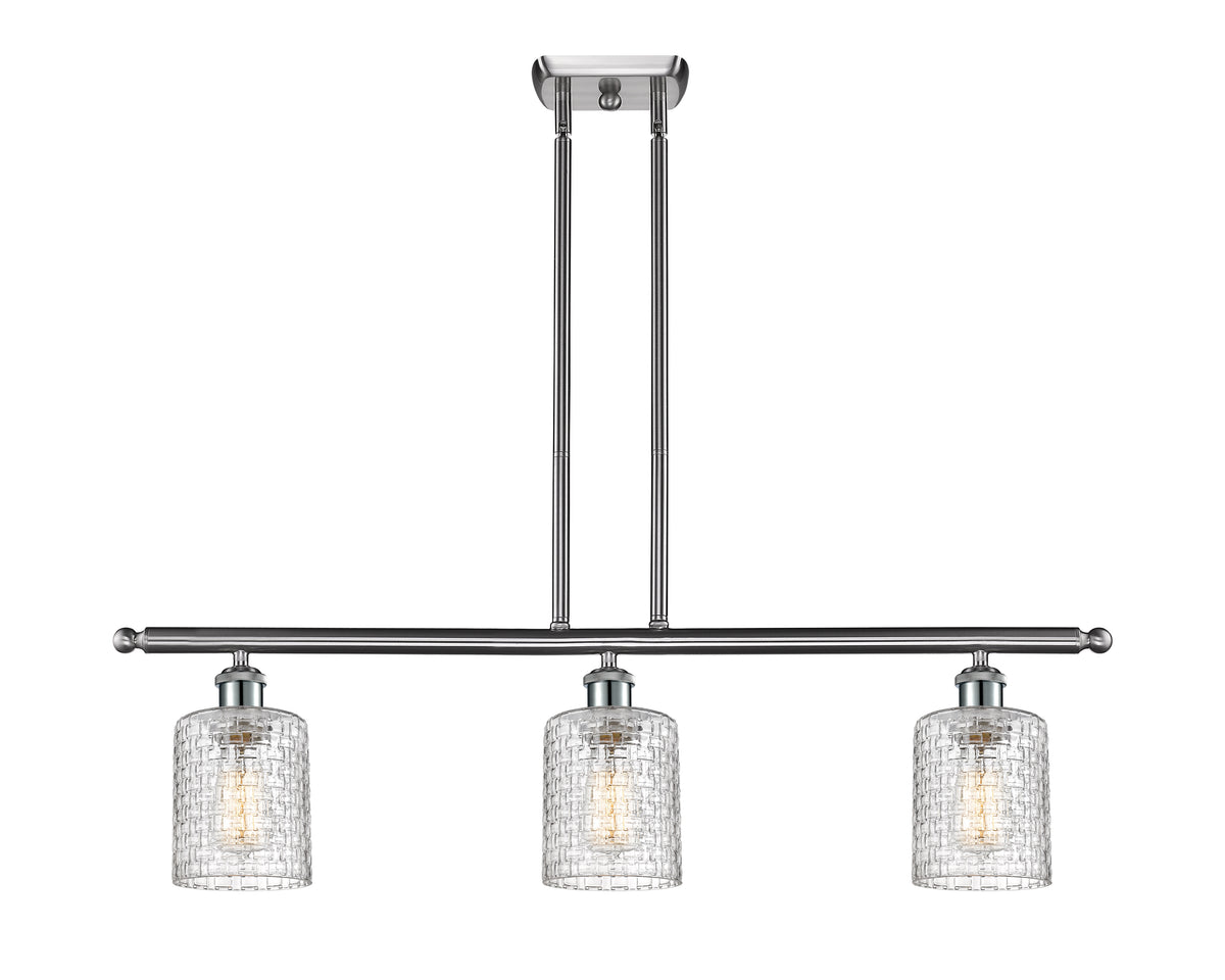 Cobbleskill 36-Inch 3-Light Stem-Hung Island Light 9.5-Inch High