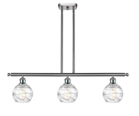Athens Deco Swirl 36-Inch 3-Light Stem-Hung Island Light 8.625-Inch High
