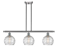 Athens Deco Swirl 36-Inch 3-Light Stem-Hung Island Light 10.375-Inch High