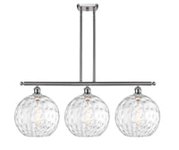 Athens Water Glass 39-Inch 3-Light Stem-Hung Island Light 14-Inch High