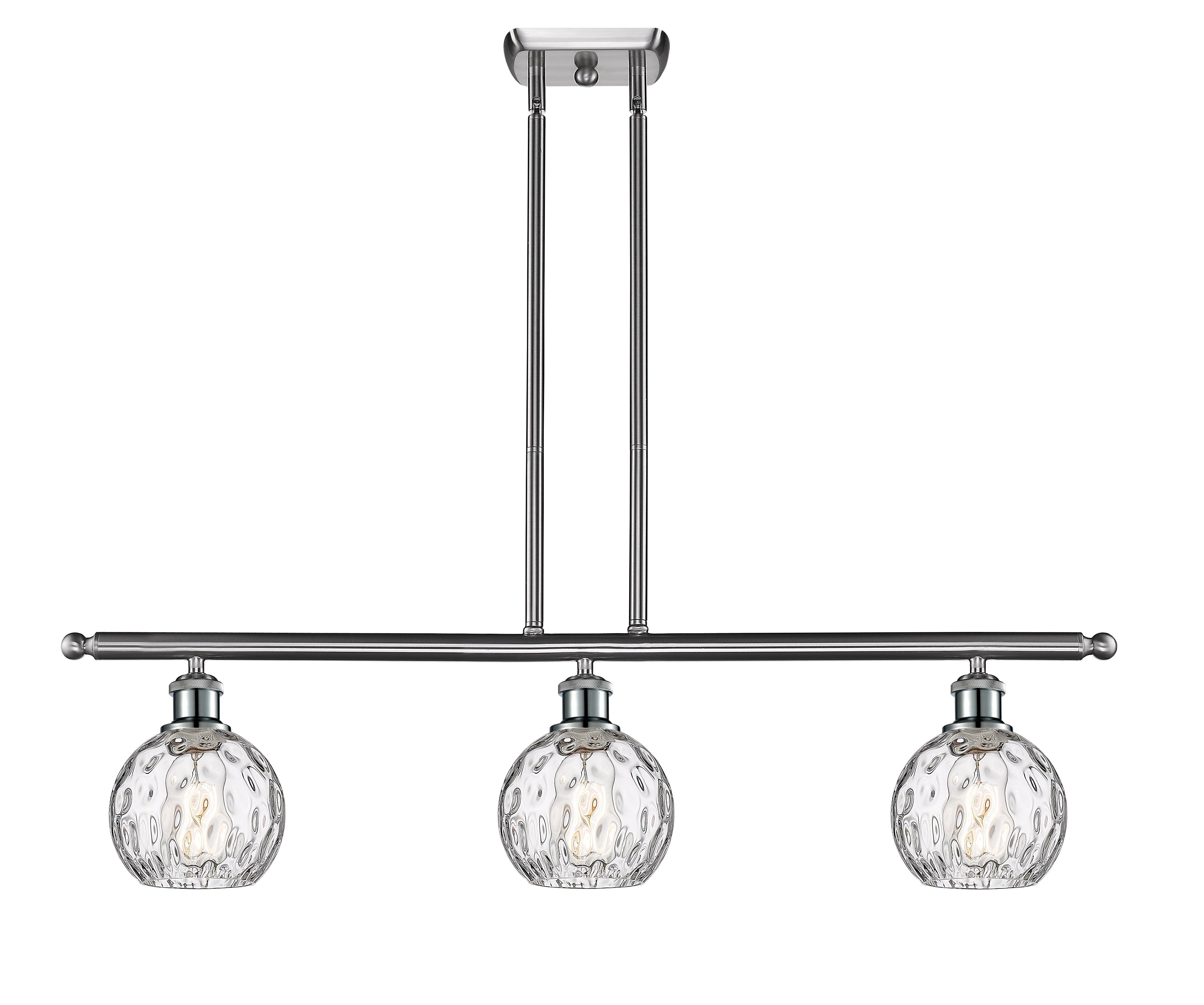 Ballston Island Light Cast Brass Steel Glass