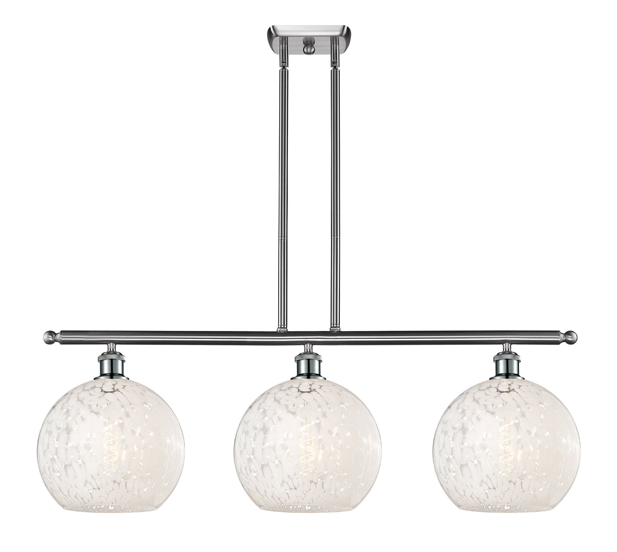 37-Inch 3-Light Stem-Hung Island Light 12.25-Inch High Sloped-Ceiling Compatible