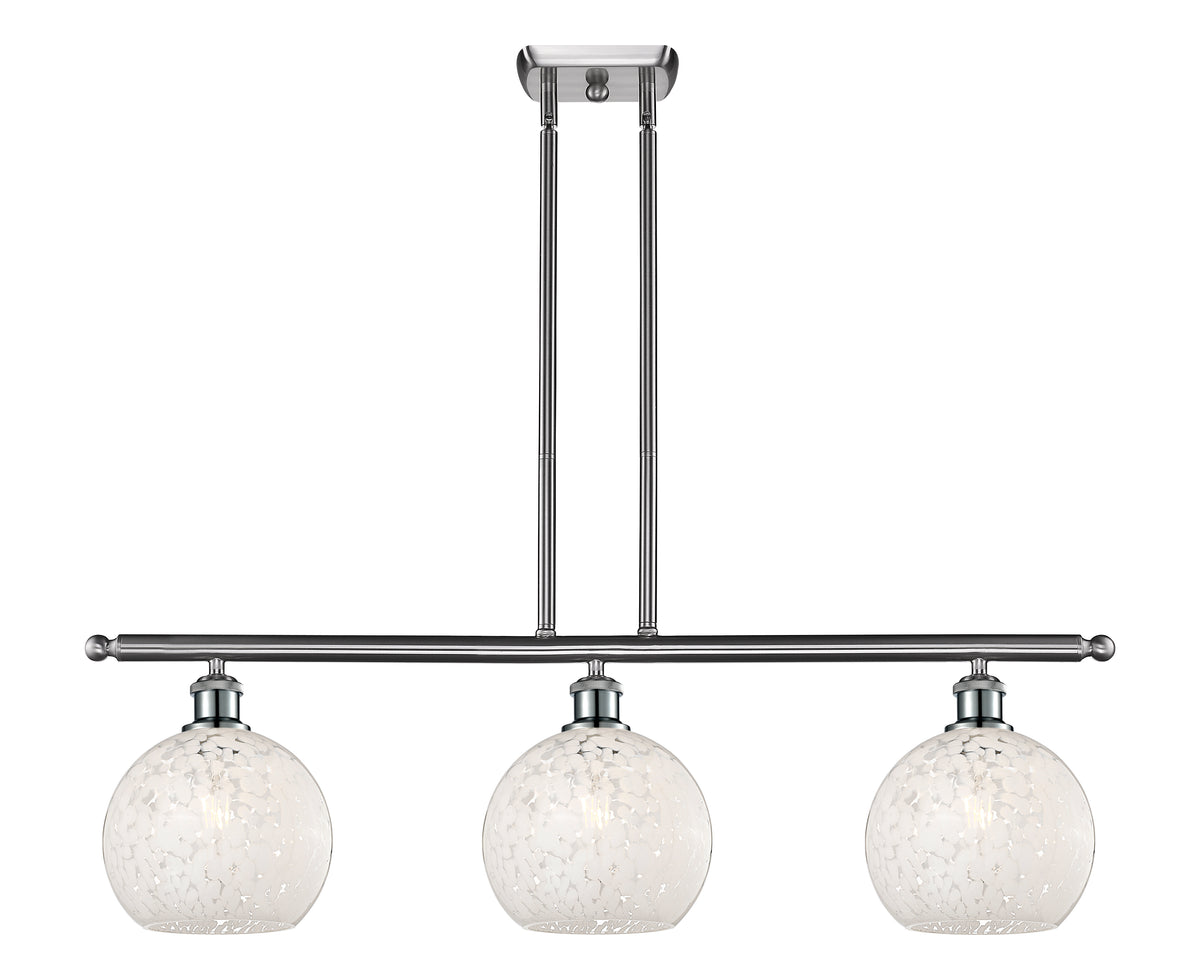 36-Inch 3-Light Stem-Hung Island Light 10.5-Inch High Sloped-Ceiling Compatible