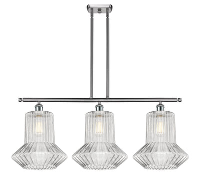 Ballston Island Light Cast Brass Steel Glass