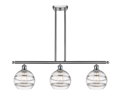 Ballston Island Light Cast Brass Steel Glass