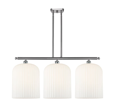 Ballston Island Light Cast Brass Glass Steel