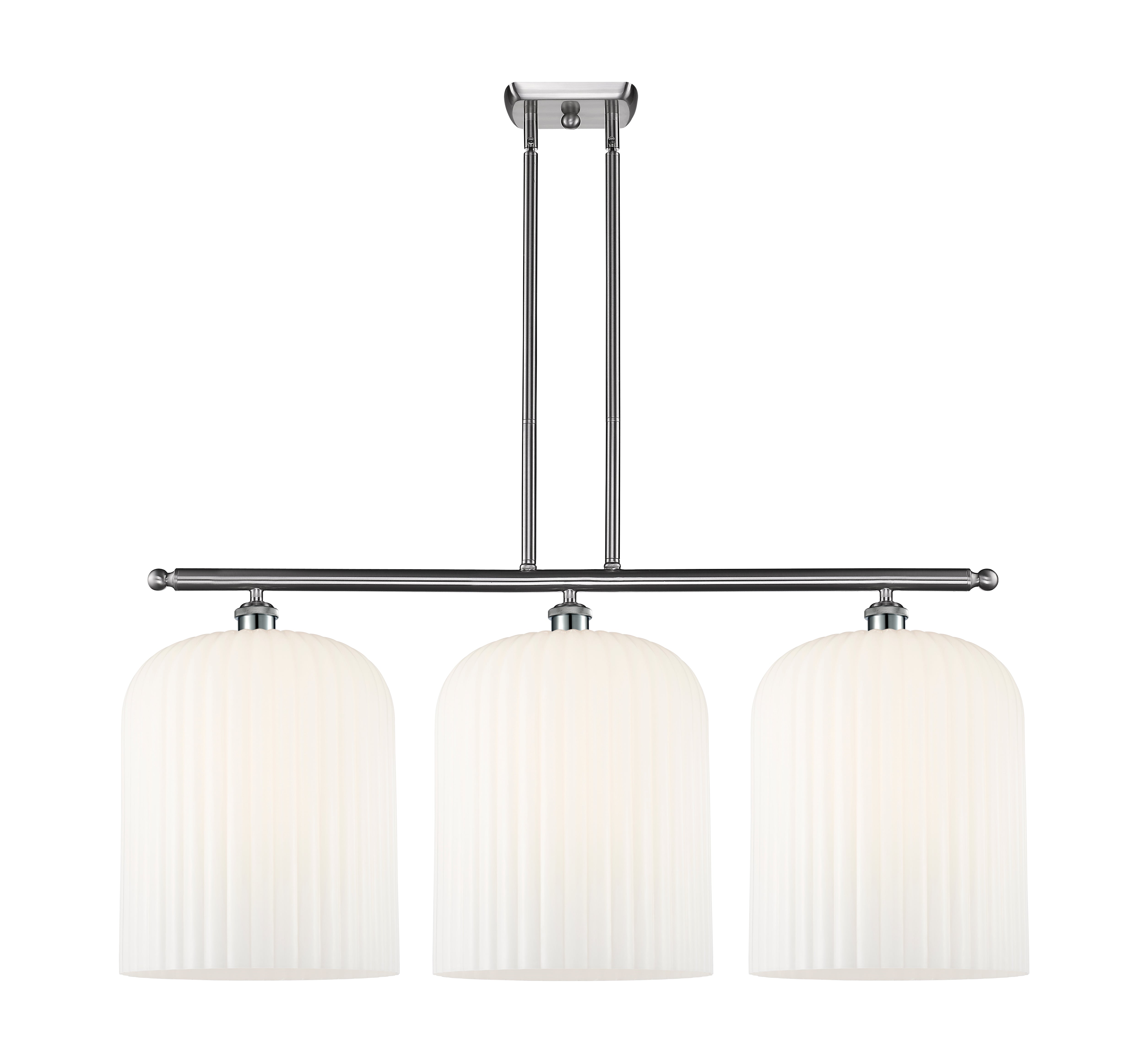 Ballston Island Light Cast Brass Glass Steel