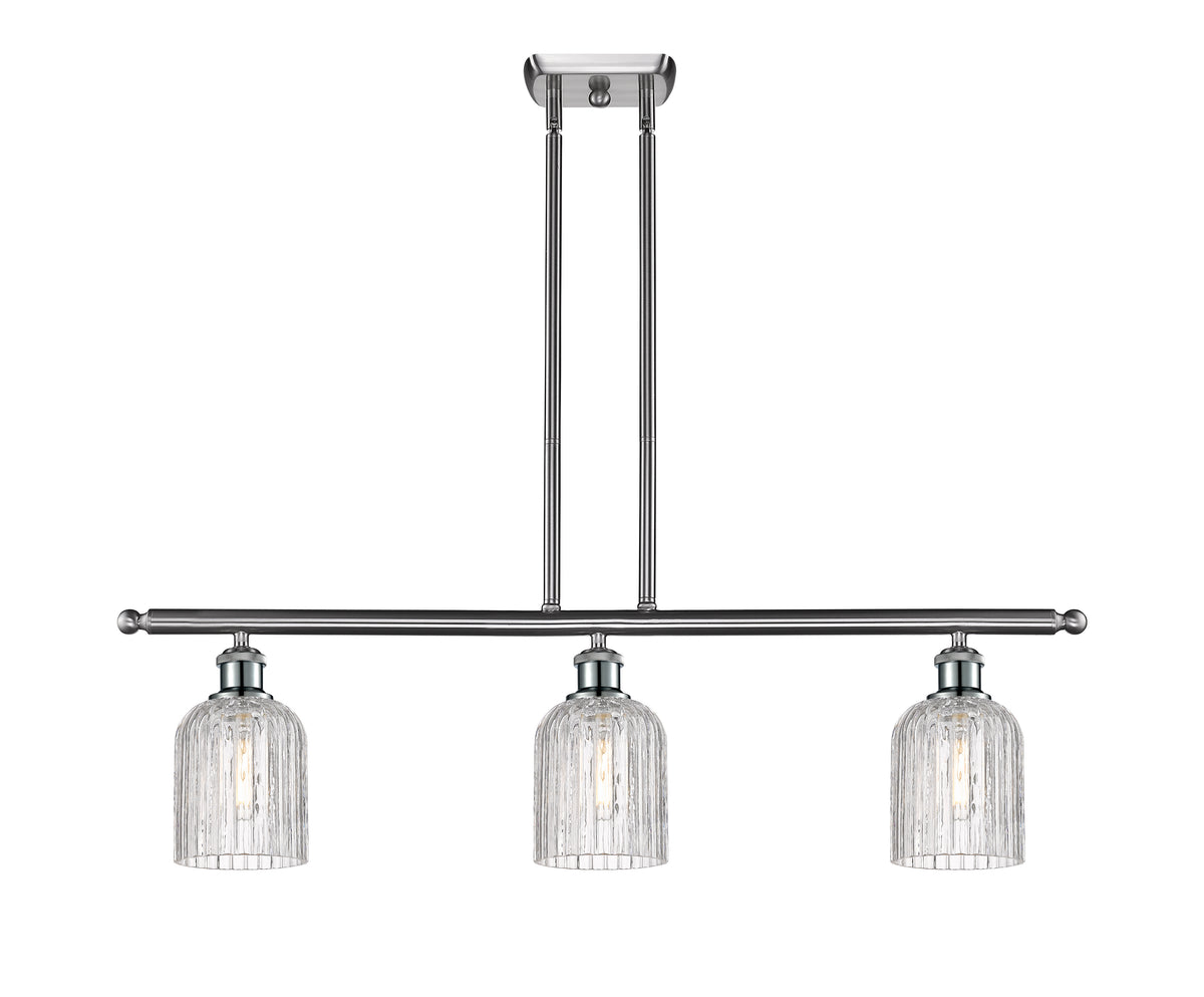Bridal Veil 36-Inch 3-Light Stem-Hung Island Light 5-Inch Shade