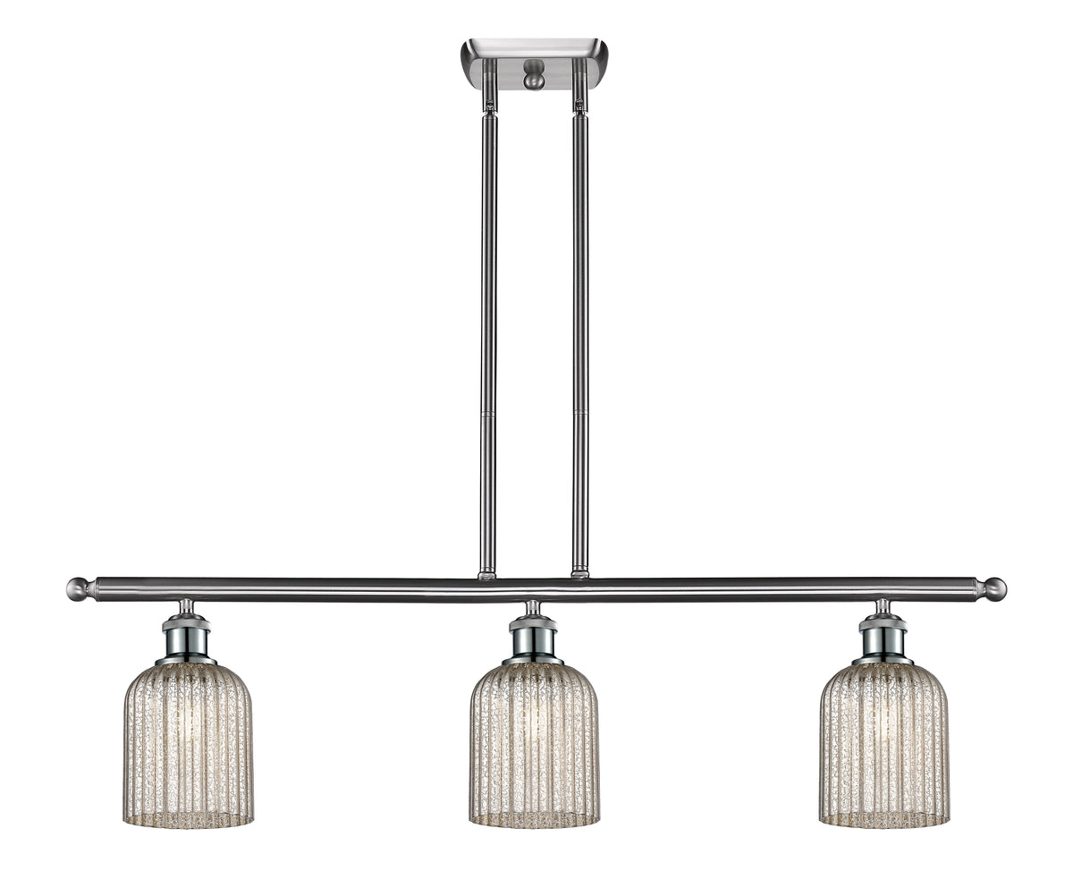 Bridal Veil 36-Inch 3-Light Stem-Hung Island Light 5-Inch Shade